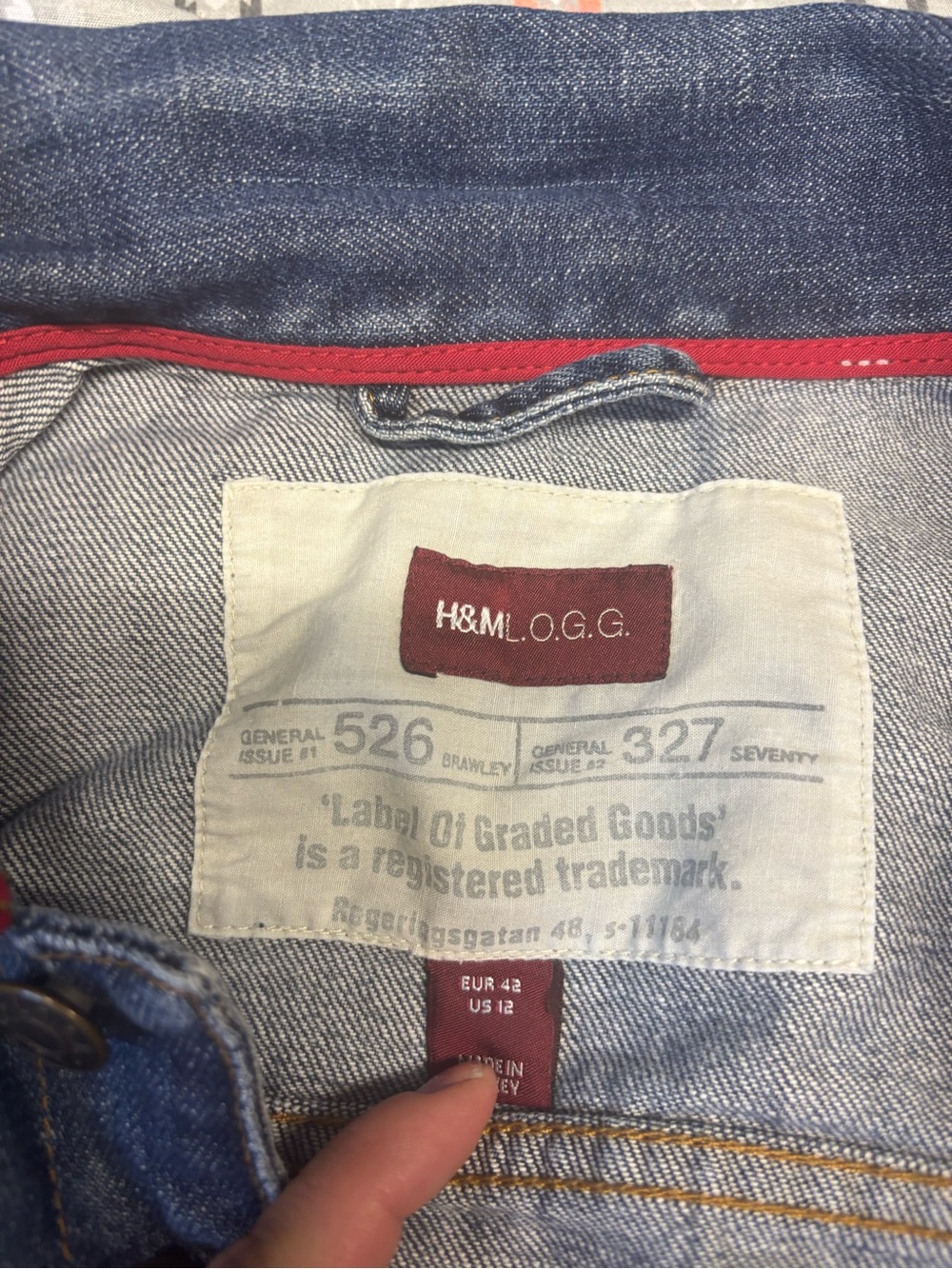 🌈H&M Blue Denim Jean Jacket - Picture 2 of 2